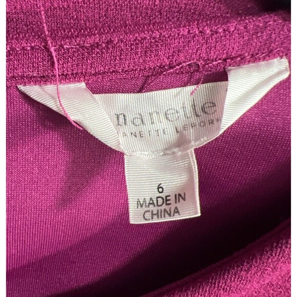 Nanette Lepore Dress Size 6 Red Pomegranate Lace Semi Sheer Sleeve - Picture 11 of 16